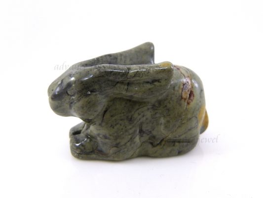 動物雕刻-兔子-灰石