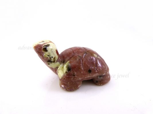 動物雕刻-烏龜-紅梅花