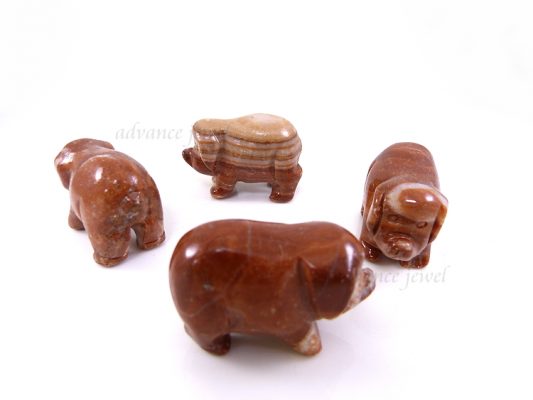 動物雕刻-豬-大陸紅石
